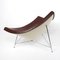 Mid-Century Modern Brown Leather Coconut Chair by George Nelson 4