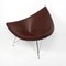 Sedia Coconut Mid-Century moderna in pelle marrone di George Nelson, Immagine 2