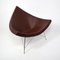 Chaise Coconut Mid-Century en Cuir Marron par George Nelson 7