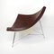 Mid-Century Modern Brown Leather Coconut Chair by George Nelson 3