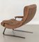 Mid-Century Italian Lounge Chair in Suede by Guido Bonzani for Tecnosalotto, 1970s, Image 4