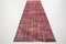 Vintage Wine Red Color Runner Rug 7