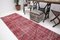 Vintage Wine Red Color Runner Rug, Image 5