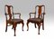 Queen Anne Style High Back Dining Chairs, Set of 6 2
