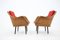 Fauteuils en Rotin avec Coussins, France, 1970s, Set de 2 3