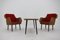Table and Rattan Armchairs with Pillows, France, 1970s, Set of 3, Image 2