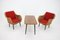 Table and Rattan Armchairs with Pillows, France, 1970s, Set of 3, Image 3