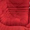 Red Alcantara Sofa and Armchairs by Michel Ducaroy for Ligne Roset, Set of 5 13