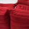 Red Alcantara Sofa and Armchairs by Michel Ducaroy for Ligne Roset, Set of 5 9