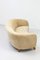 Swedish Modern Curved Sheep Skin Sofa, Image 2