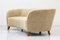 Swedish Modern Curved Sheep Skin Sofa, Image 5