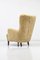 Danish Modern High Back Sheep Skin Armchair, Image 7