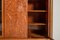 Large Italian Architectural Modern Carved Walnut and Rosewood Display Cabinet, Image 11