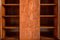 Large Italian Architectural Modern Carved Walnut and Rosewood Display Cabinet, Image 16