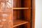 Large Italian Architectural Modern Carved Walnut and Rosewood Display Cabinet 8