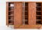 Large Italian Architectural Modern Carved Walnut and Rosewood Display Cabinet 5