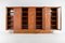 Large Italian Architectural Modern Carved Walnut and Rosewood Display Cabinet, Image 2