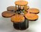 Burl Walnut and Leather Dry Bar Table by Formitalia, Image 11