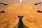 Mesa de bar de madera nudosa de nogal y cuero de Formitalia, Imagen 3