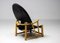 Chaise Hoop G23 en Cuir Noir par Piero Palange 2