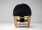 G23 Black Leather Hoop Chair by Piero Palange 3