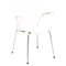 White Chairs by Arne Jacobsen for Fritz Hansen, 1973, Set of 8 1