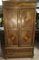 Late 19th Century Two-Door Wardrobe in Walnut with Geometric Design, Italy 1