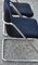 Chaises Vintage en Velours Bleu et Acier, Italie, 1960s, Set de 2 6