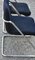 Vintage Stühle aus Blauem Samt & Stahl, Italien, 1960er, 2er Set 6