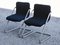 Vintage Chairs in Blue Velvet & Steel, Italy, 1960s, Set of 2, Image 3