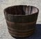 Antique Metal & Wood Barrel with 4 Metal Bands and Tap, Italy, 1900s 5