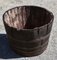 Antique Metal & Wood Barrel with 4 Metal Bands and Tap, Italy, 1900s 2