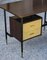 Wooden & Metal Desk with Drawers, Italy, 1950s 3