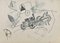 Norbert Meyre, The Carriage, dibujo a lápiz, mediados del siglo XX, Imagen 1