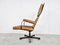 Vintage Leather Swivel Chair, 1960s, Image 5