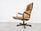 Vintage Leather Swivel Chair, 1960s, Image 4