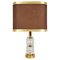 Vintage Brass and Glass Table Lamp, 1960s 1