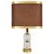 Vintage Brass and Glass Table Lamp, 1960s, Image 1