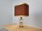 Lampada da tavolo vintage in ottone e vetro, anni '60, Immagine 7