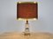 Vintage Brass and Glass Table Lamp, 1960s 4