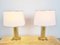 Vintage Brass and Acrylic Glass Table Lamps, 1970s, Set of 2 4