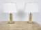 Vintage Brass and Acrylic Glass Table Lamps, 1970s, Set of 2 8