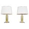 Vintage Brass and Acrylic Glass Table Lamps, 1970s, Set of 2 1