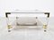Acrylic Glass and Brass Coffee Table by Charles Hollis Jones, 1970s 2