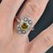 Art Deco Yellow Sapphire Diamonds Platinum Ring, 1925, Image 6