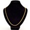 18 Karat Double Jaseron Mesh Yellow Gold Chain Necklace, 1960s 4