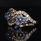 18 Karat 20th Century Clover Sapphire Diamonds Yellow Gold Ring 5