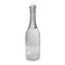 Antike viktorianische Champagnerflasche aus massivem Silber & Glas, 1890er 2