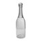 Antike viktorianische Champagnerflasche aus massivem Silber & Glas, 1890er 1