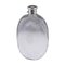 Antique 19th Century Victorian Solid Silver & Glass Huge Hip Flask, London, 1870s 1